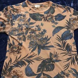 Floral print cotton tee by denim snd supply